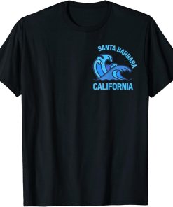 Graphic Santa Barbara California Pocket Wave Souvenir T-Shirt