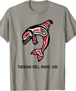 Tierra Del Mar, Oregon Native American Orca Killer Whale T-Shirt