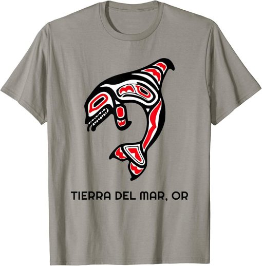 Tierra Del Mar, Oregon Native American Orca Killer Whale T-Shirt