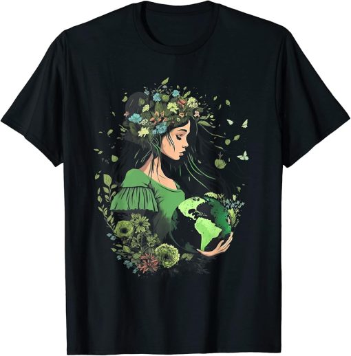 Earth Day Save Our Planet Green Mother Kids Girls Boys T-Shirt